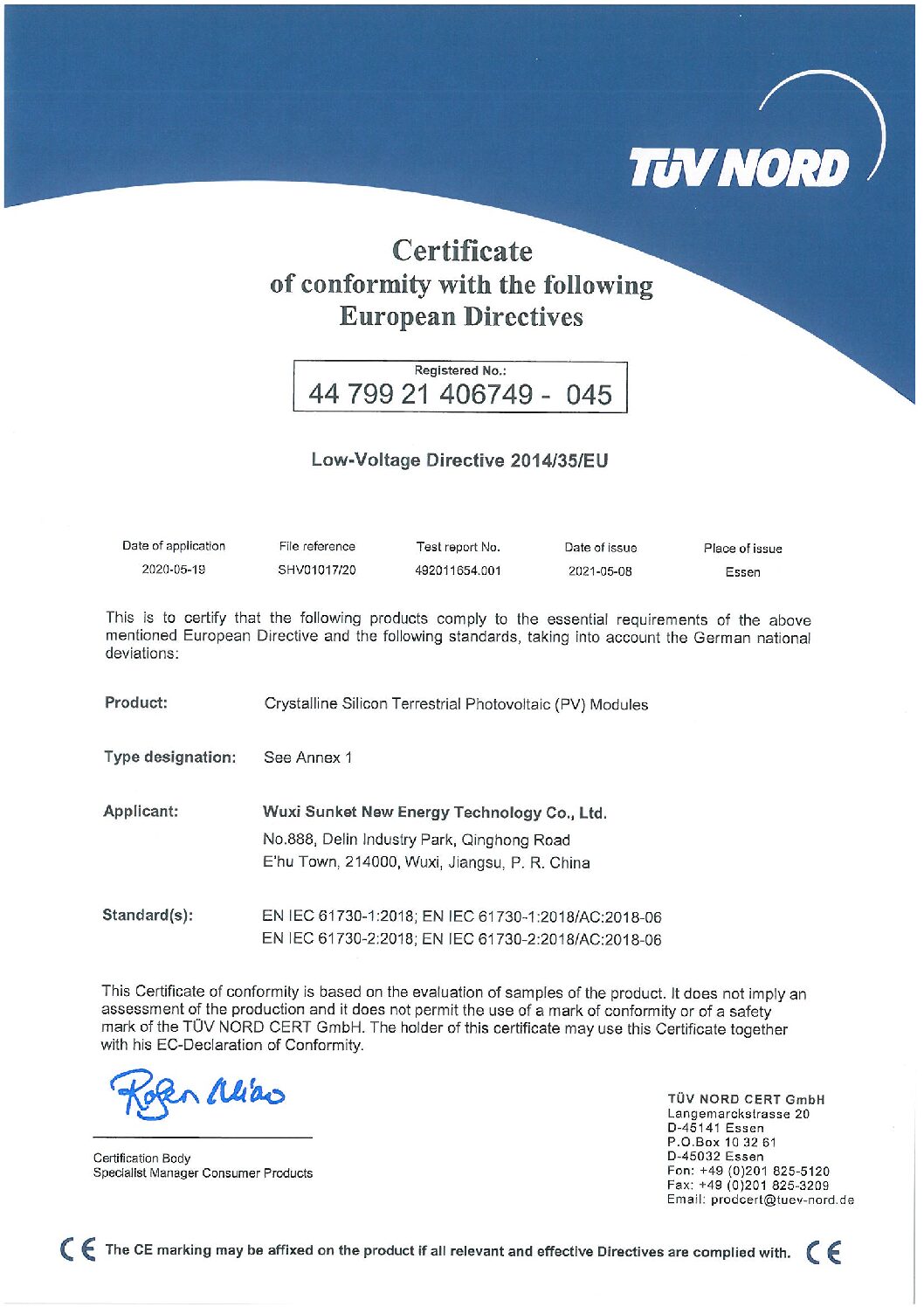 CE Certification